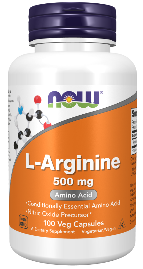 NOW L-ARGININ 100cps x 500mg Product Main Image