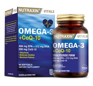 NUTRAXIN OMEGA 3+Q10 x 60tabl Product Main Image