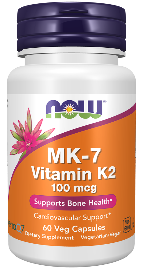 NOW MK-7 Vitamin K2 100mmg x 60cps Product Main Image