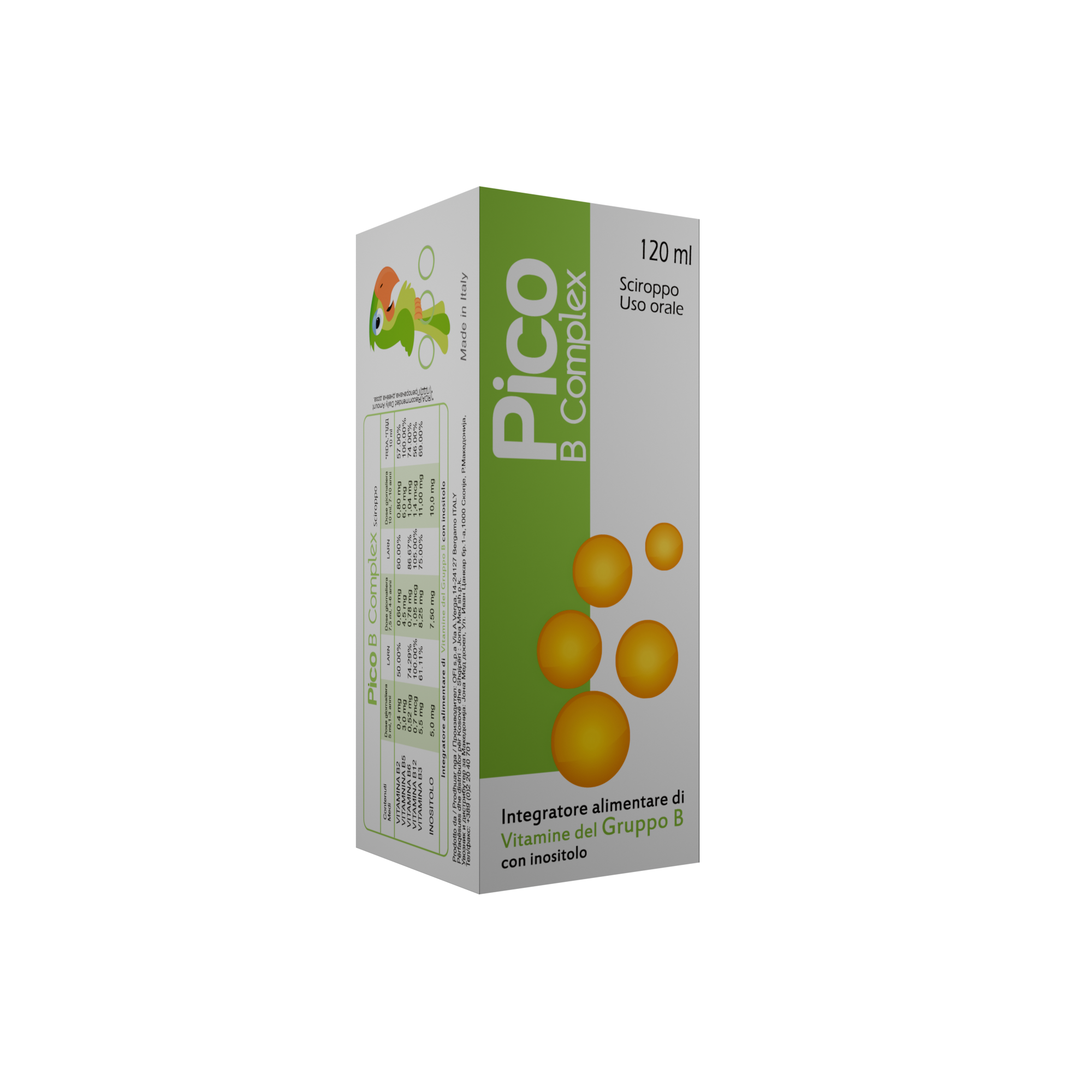 PICO B.COMPLEX SYRUP 120ml Product Main Image