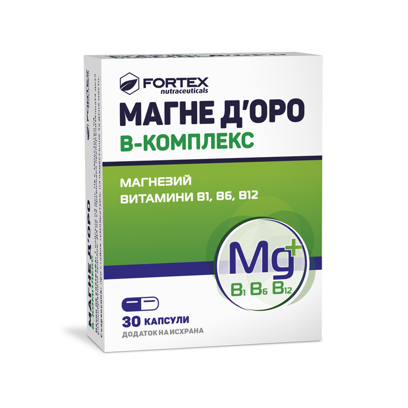 FORTEX Magnesium +b comp x 30cps Product Main Image