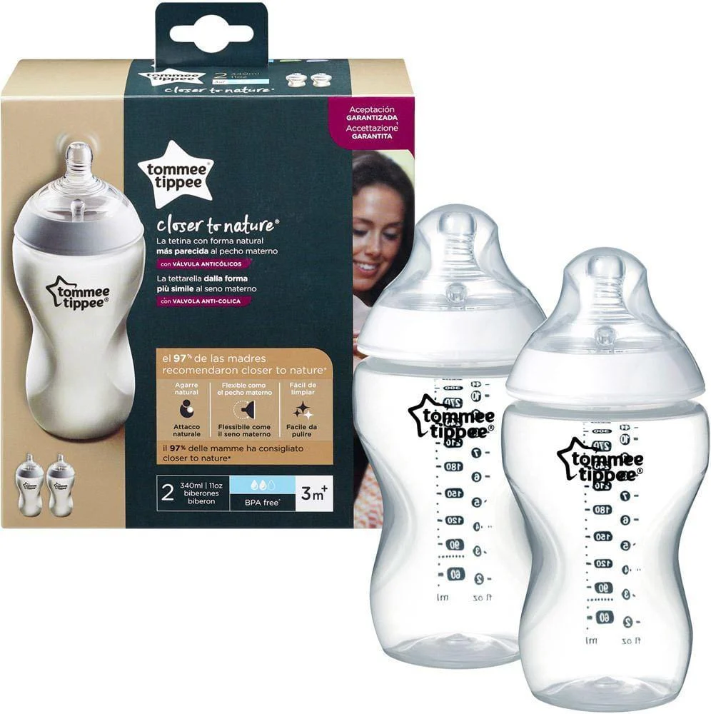 TOMMEE TIPPEE 5010415226211 BOTTLE x 2/340ml Product Main Image
