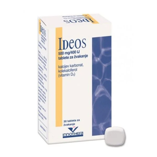 IDEOS tbl 30 x (500mg+400i.e) Product Main Image