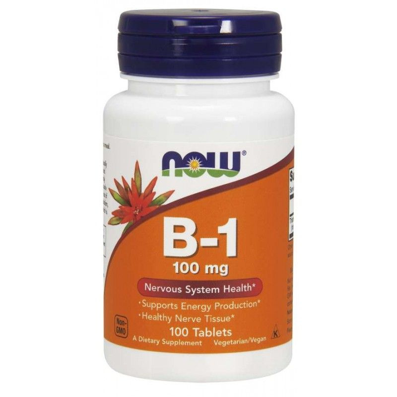 NOW Vitamin B1 tiamin 100mg x 100tbl Product Main Image