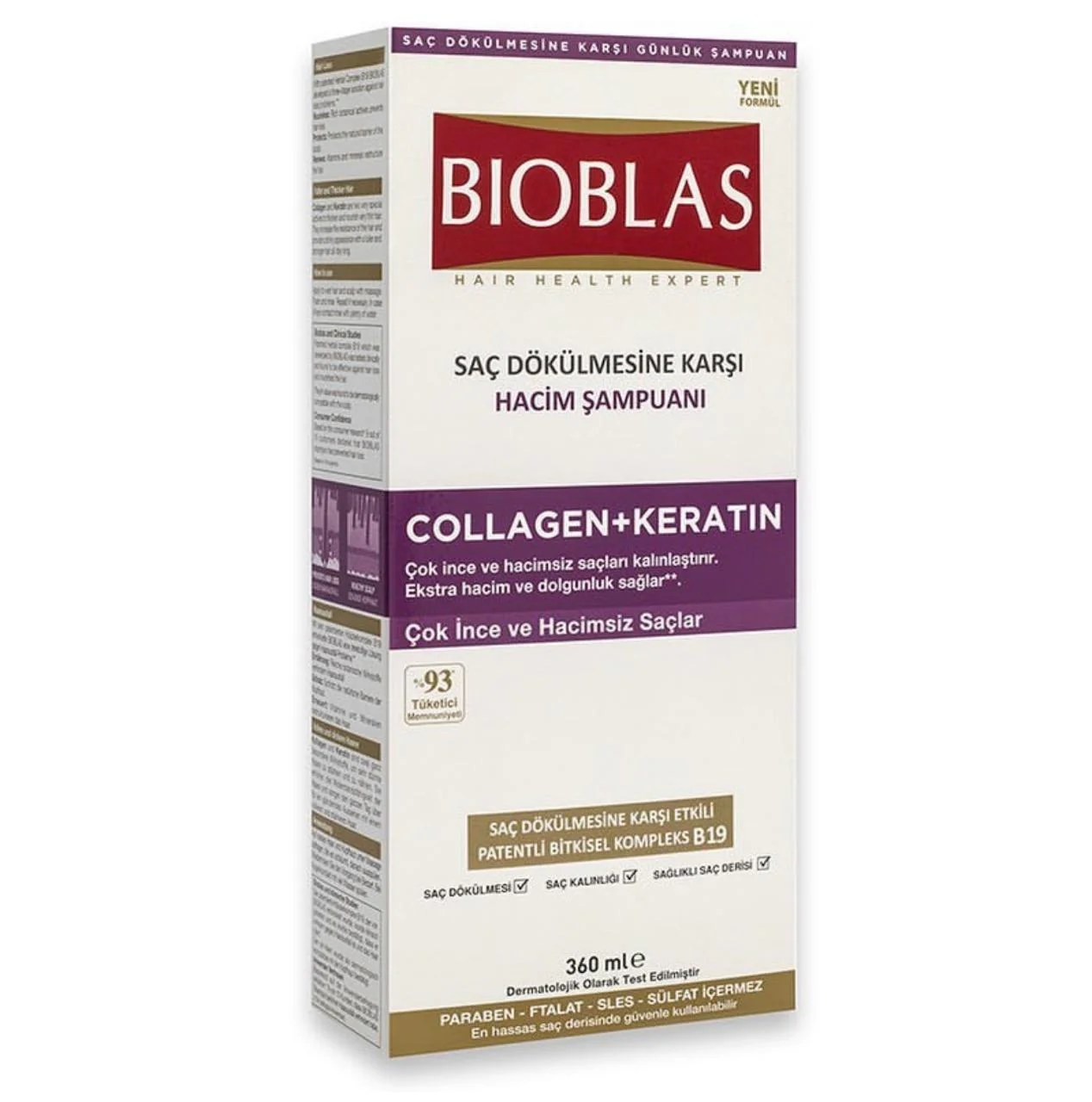 BIOBLAS COLLAGEN+KERATIN shamp 360ml Product Main Image