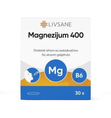 LIVSANE Magnez 400+B6 x 30sachets Product Main Image