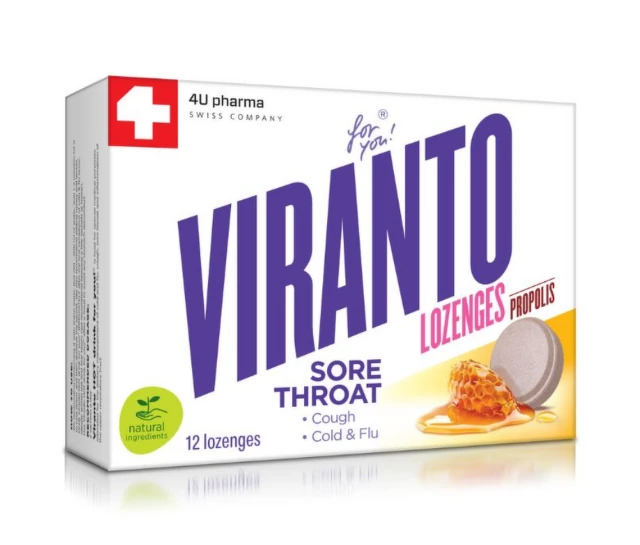 4U VIRANTO LOZENGES x 12 Product Main Image