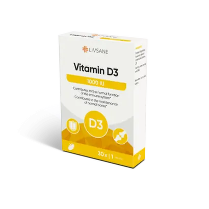 LIVSANE Vit.D3 4000i.u cps x 60 Product Main Image