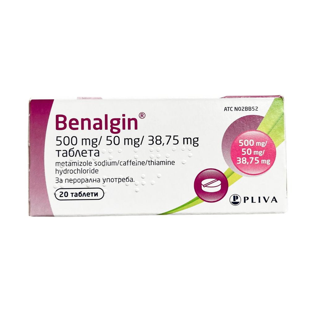 BENALGIN TABLETS x 20 Product Main Image