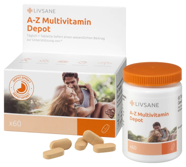 LIVSANE A-Z depo multivit x 60tbl Product Main Image