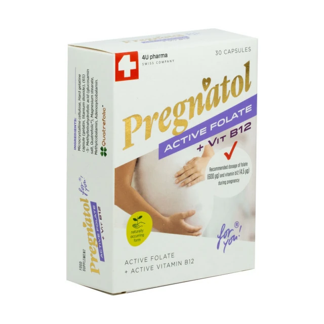 4U PREGNATOL Active folat+B12 x 30cps Product Main Image