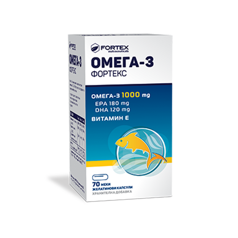 FORTEX OMEGA 1000mg CAPSULES x 90 Product Main Image