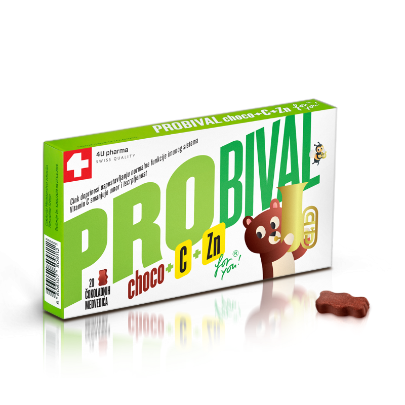 4U PROBIVAL Zn,Vit.C x 20bears Product Main Image