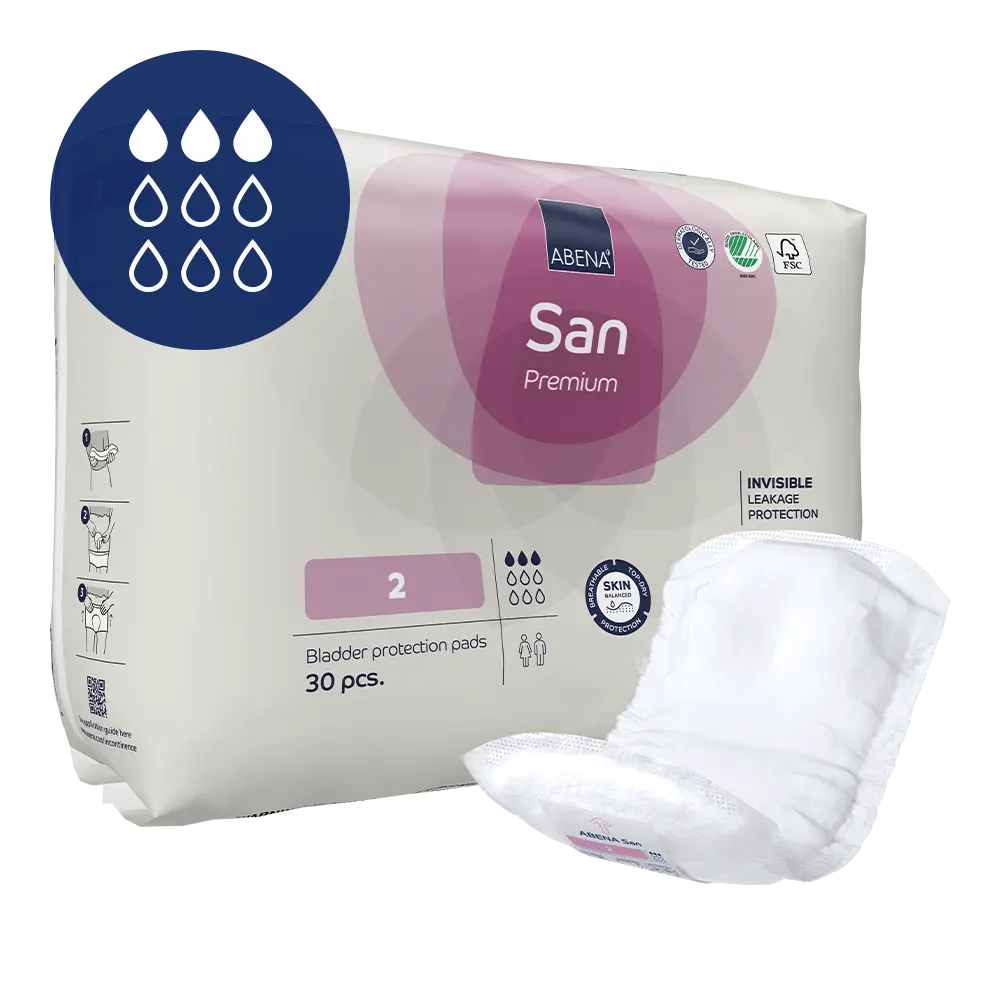ABENA SAN 2 PREMIUM PADS X 30 Product Main Image
