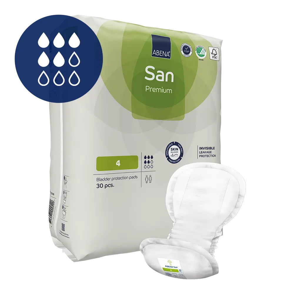 ABENA SAN 4 PREMIUM PADS X 30 Product Main Image