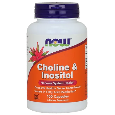 NOW Choline/Inositol 250mg x 100cps Product Main Image