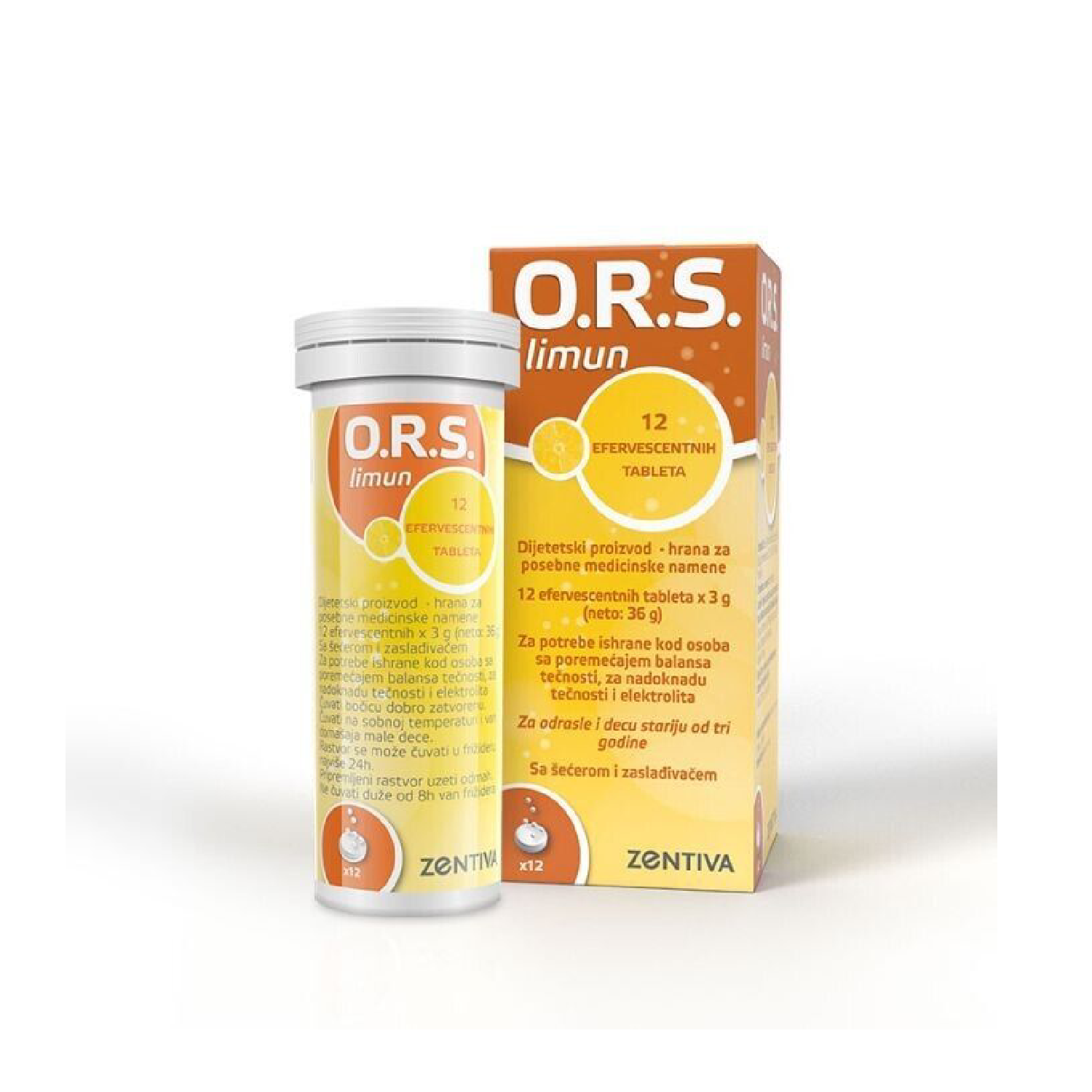 ALVOGEN ORS LEMON effervets x 12 Product Main Image