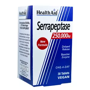HEALTH AID SERRAPEPTASE 250.000 x 1/30 TABLETS Product Main Image