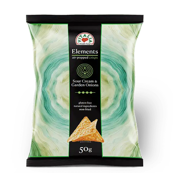 VITALIA ELEMENTS  CHIPS WITH ONION FLAVOR 50g Product Main Image