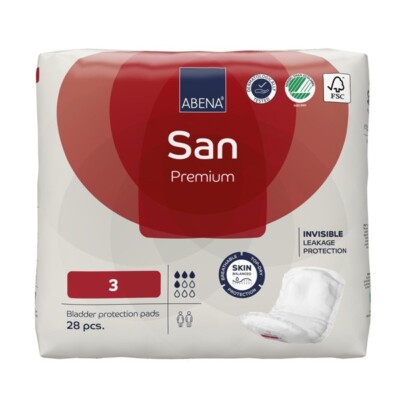 ABENA SAN 3 PREMIUM PADS X 28 Product Main Image