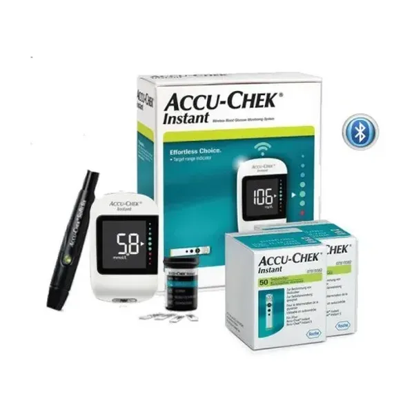 ACCU-CHEK INSTANT (2 x 50 strips) + glucometer free Product Main Image