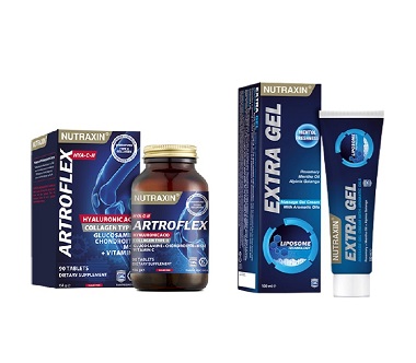 NUTRAXIN ARTROFLEX HYA -C-II TABLETS x 90 +FREE EXTRA GEL 100ML Product Main Image
