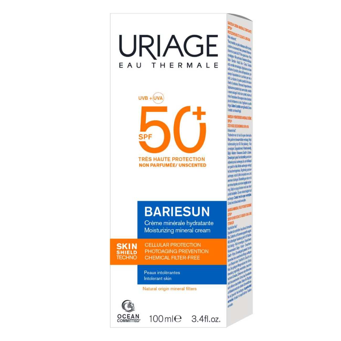 URIAGE BARIESUN SPF50+ MINERAL CREAM 100ml Product Main Image