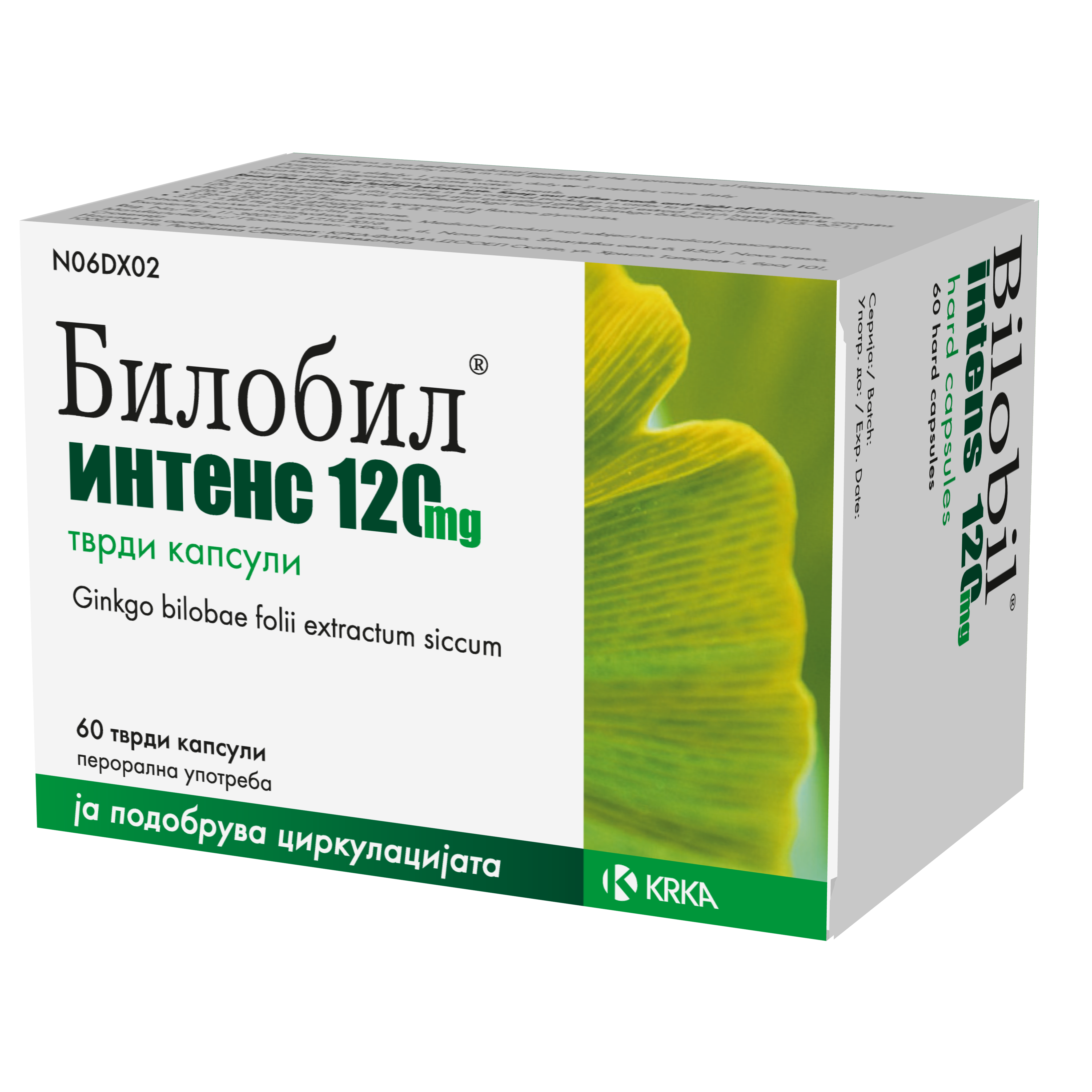 BILOBIL INTENSE 120mg CAPSULES x 60 Product Main Image