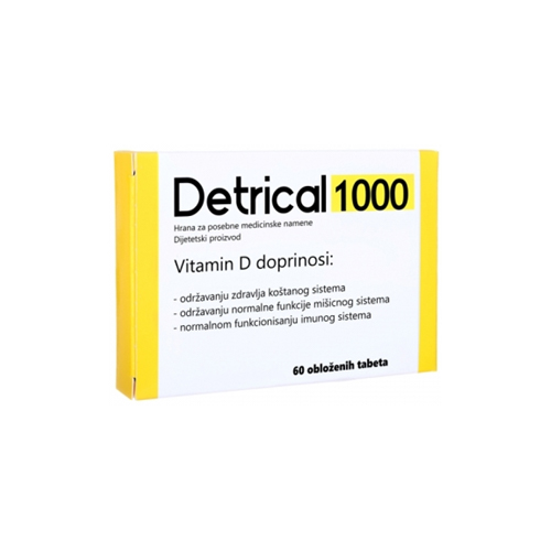 DETRICAL 1000 i.u x 60tbl Product Main Image