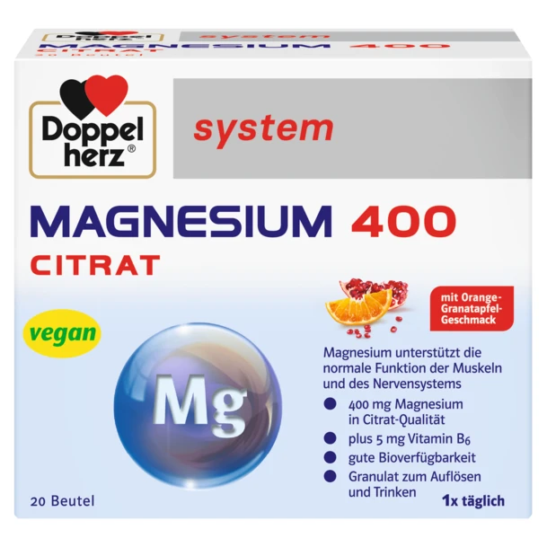 DOPPELHERZ Mg citrat 400 x 20 Product Main Image