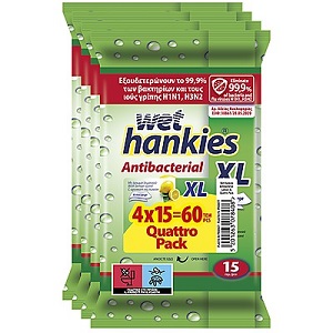 WET HANKIES WIPES LEMON x 15 / 4 Product Main Image