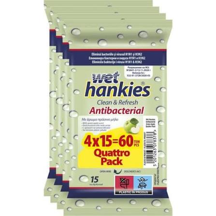 WET HANKIES WIPES APPLE x 15 / 4 Product Main Image
