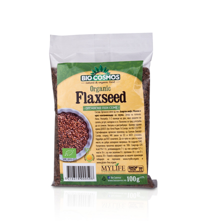 BIOCOSMOS ORGANIC FLAX SEEDS 100g Product Main Image