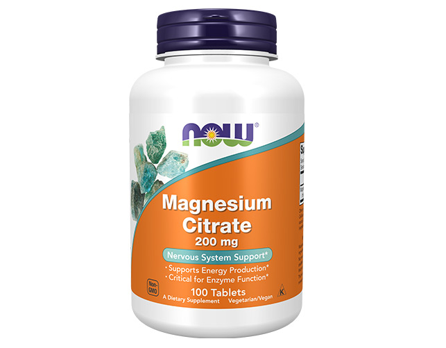 NOW Magnesium citrat 200mg x 100tbl Product Main Image