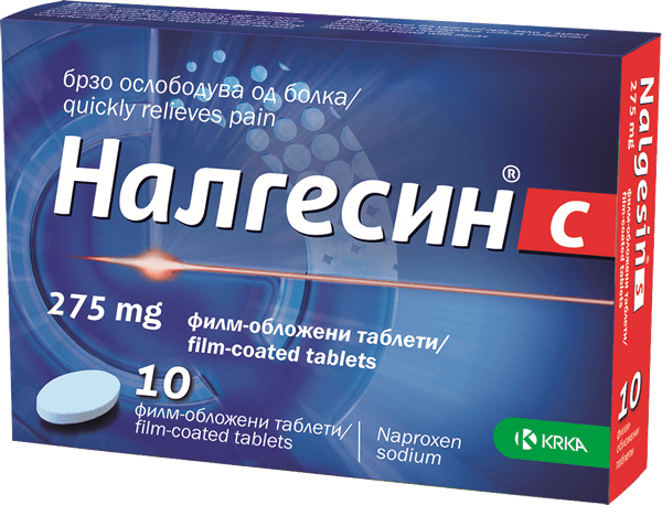 NALGESIN S 275mg TABLETS x 10 Product Main Image