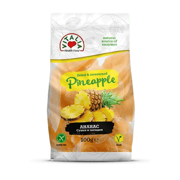 VITALIA pineapple dried 100g Product Main Image