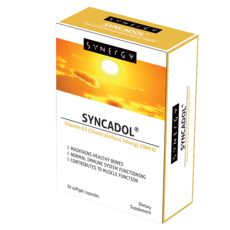 SYNERGY VITAMIN D3 2000i.u x 60cps Product Main Image