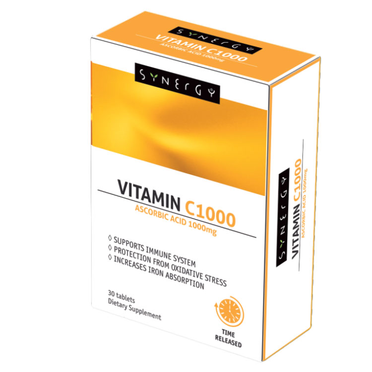 SYNERGY VITAMIN C 1000mg x 60tbl Product Main Image