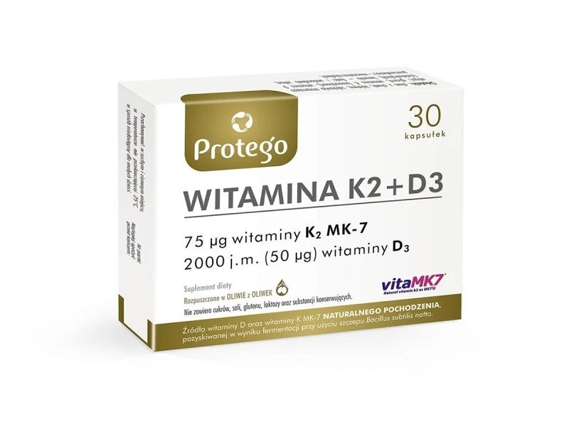 PROTEGO VITAMIN D3+K2 CAPSULES x 30 Product Main Image