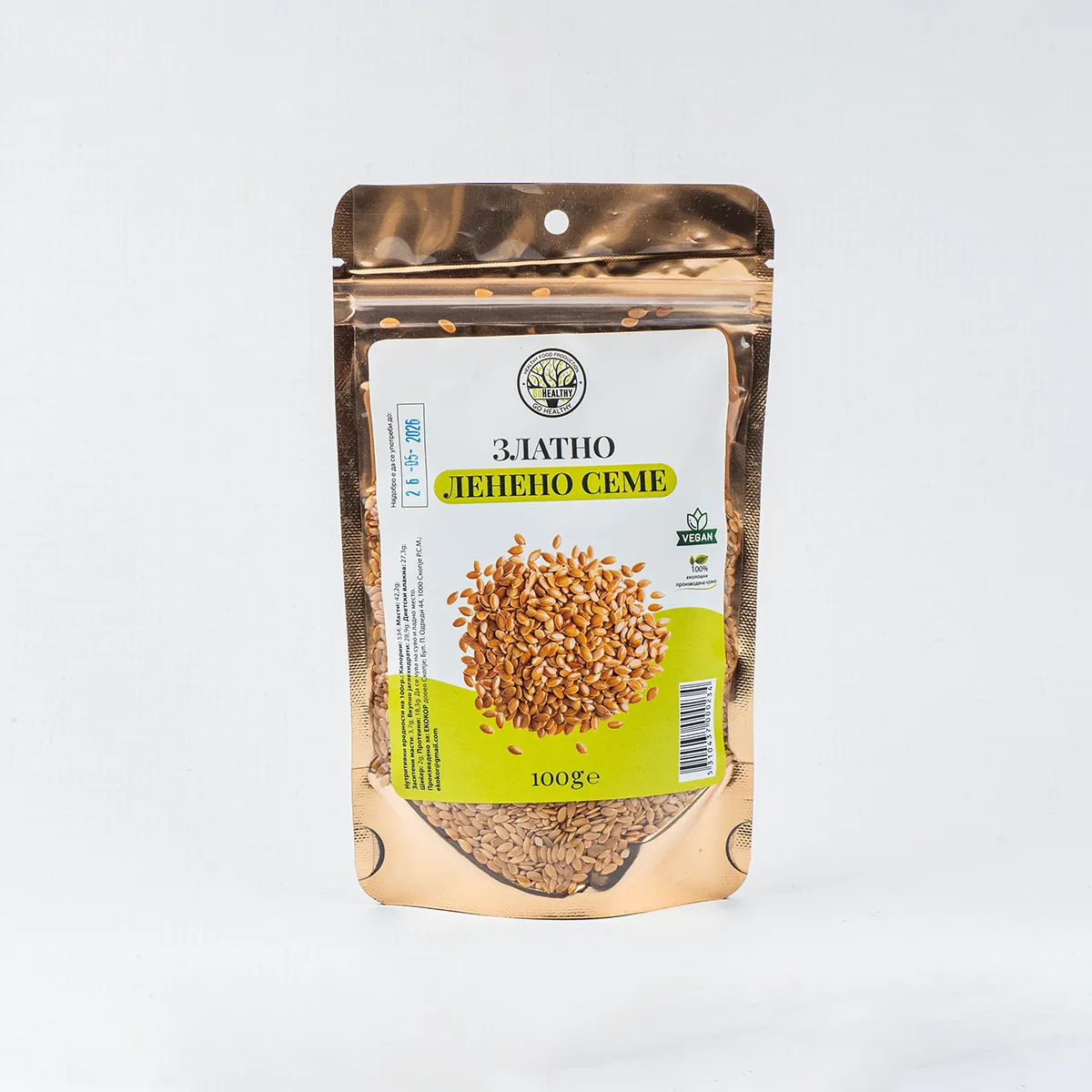GO HEALTHY ZLATNO LENENO SEME 100g Product Main Image